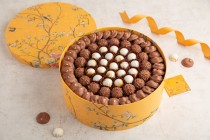 Round yellow Bird Box - large